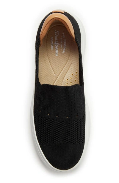 Shop Original Comfort By Dearfoams Sophie Knit Slip-on Sneaker In Black 3