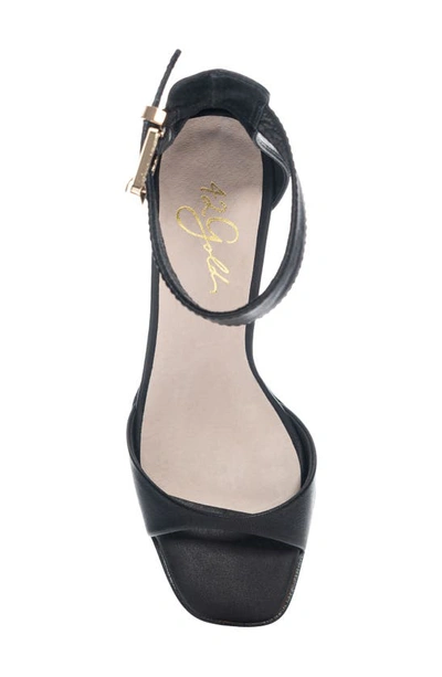 Shop 42 Gold Lailah Ankle Strap Sandal In Black