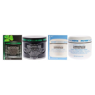 Shop Peter Thomas Roth Irish Moor Mud Purifying Black Mask - All Skin Types And Therapeutic Sulfur Mask Kit By Peter Thomas