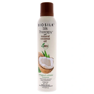 Shop Biosilk Silk Therapy With Coconut Oil Whipped Volume Mousse By  For Unisex - 8 oz Mousse In White