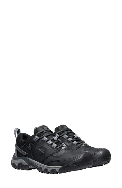 Shop Keen Ridge Flex Waterproof Hiking Shoe In Black/ Magnet
