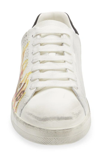 Shop Palm Angels Spray Paint Sneaker In White Yellow