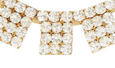 Shop Ettika Crystal Sunbeam Hoop Earrings In Gold