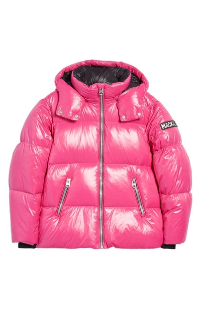 Shop Mackage Kids' Jesse Water Repellent 800 Fill Power Down Puffer Coat In Lotus