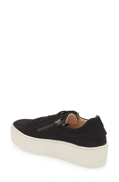 Gabor Platform Sneaker In Black