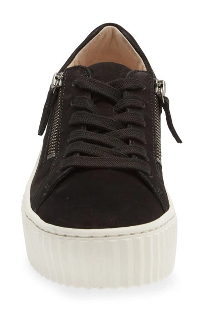 Gabor Platform Sneaker In Black
