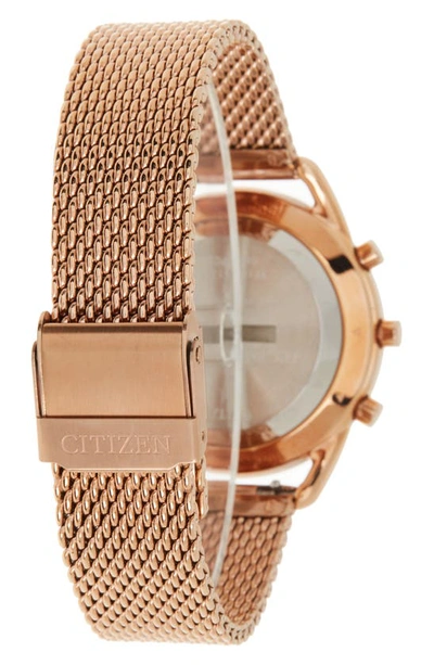 Shop Citizen Rose Gold-tone Connectivity Bracelet Watch, 36mm