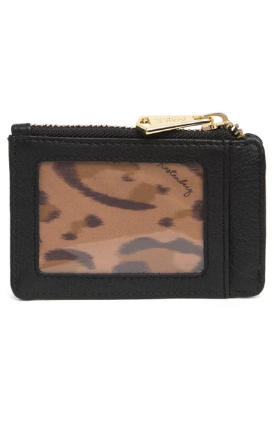 Shop Aimee Kestenberg Alia Slim Id Wallet In Black W Gold