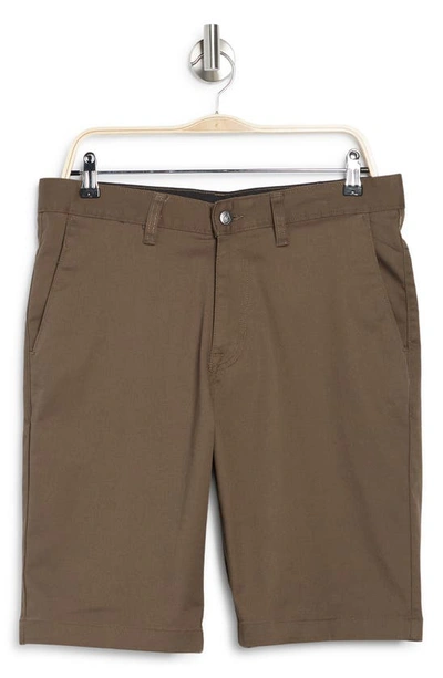 Volcom Monty Stretch Shorts In Mushroom 28