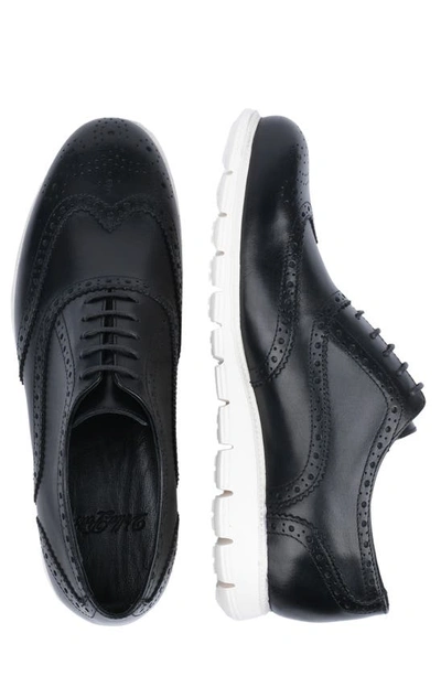 Shop Vellapais Euronapa Leather Wingtip Sneaker In Black