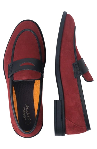 Shop Vellapais Cratos Comfort Penny Loafer In Red