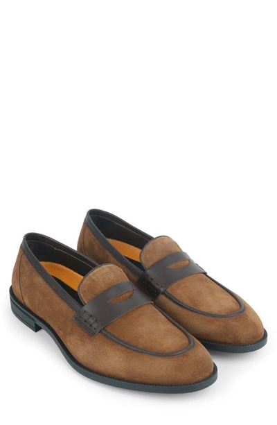 Shop Vellapais Cratos Comfort Penny Loafer In Tan