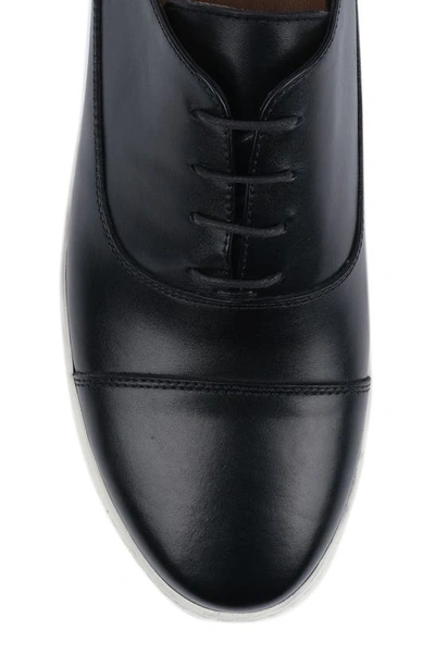 Shop Vellapais Hilton Leather Oxford Sneaker In Black