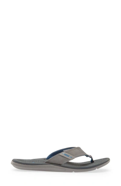 Reef Cushion Spring Flip Flop In Blue / Light Grey