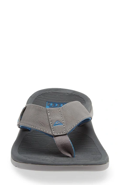 Reef Cushion Spring Flip Flop In Blue / Light Grey