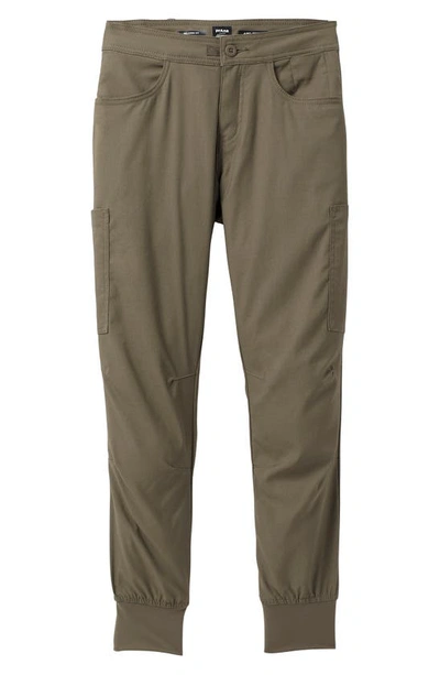 Shop Prana Halle Ii Water Repellent Joggers In Slate Green