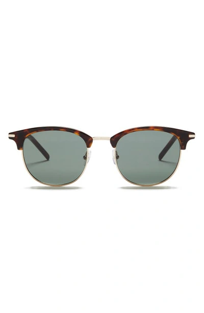 Shop Paige Cameron 50mm Round Sunglasses In Dark Tortoise With G15 Lens