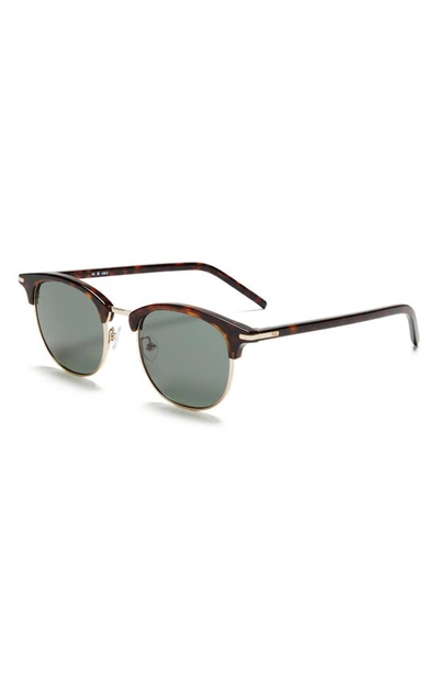 Shop Paige Cameron 50mm Round Sunglasses In Dark Tortoise With G15 Lens