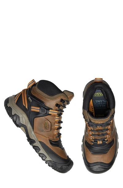 Shop Keen Ridge Flex Waterproof Hiking Boot In Bison/ Golden Brown