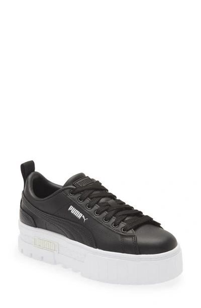 Puma Mayze Classic Platform Sneaker In Black-strong Gray-silver | ModeSens