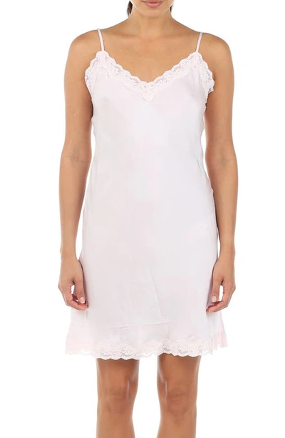 Shop Papinelle Pure Silk Chemise In Ice Pink
