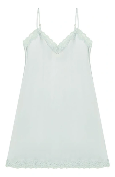 Shop Papinelle Pure Silk Chemise In Sage