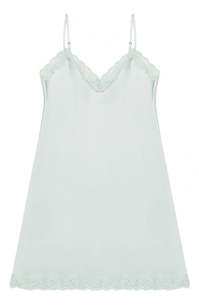 Papinelle Pure Silk Chemise In Sage