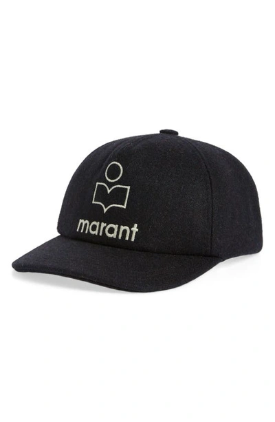 Shop Isabel Marant Tyronh Embroidered Logo Baseball Cap In Midnight