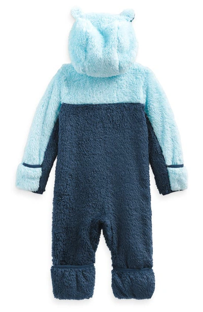 Shop The North Face Baby Bear One Piece Snowsuit In Shady Blue