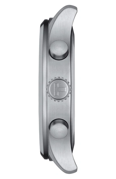 Shop Tissot Chrono Xl Chronograph Leather Strap Watch, 45mm In Black