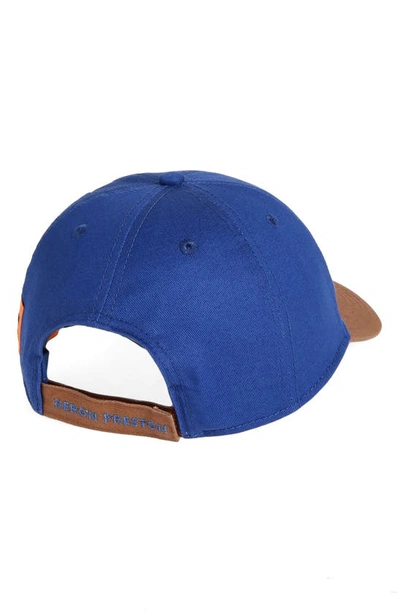 Shop Heron Preston Logo Embroidered Baseball Cap In Blue Red