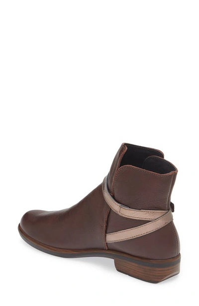 Shop Naot Briza Bootie In Soft Brown Leather