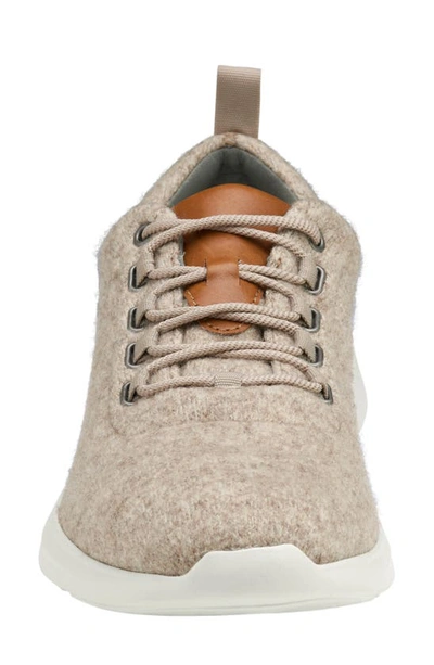 Shop Johnston & Murphy Amherst U-throat Wool Sneaker In Taupe Wool