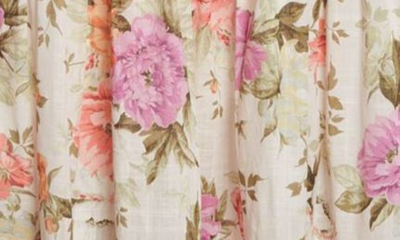 Shop Zimmermann Pattie Tie Shoulder Cotton Maxi Dress In Cream Floral
