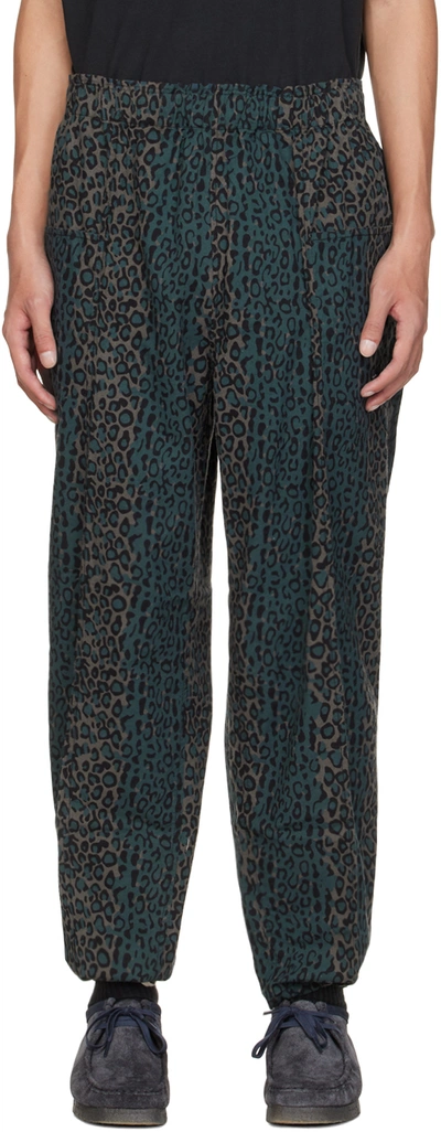Shop South2 West8 Taupe Army String Trousers In B-leopard