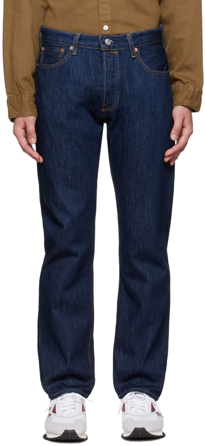 Shop Levi's Indigo 501 Original Fit Jeans In Rinse