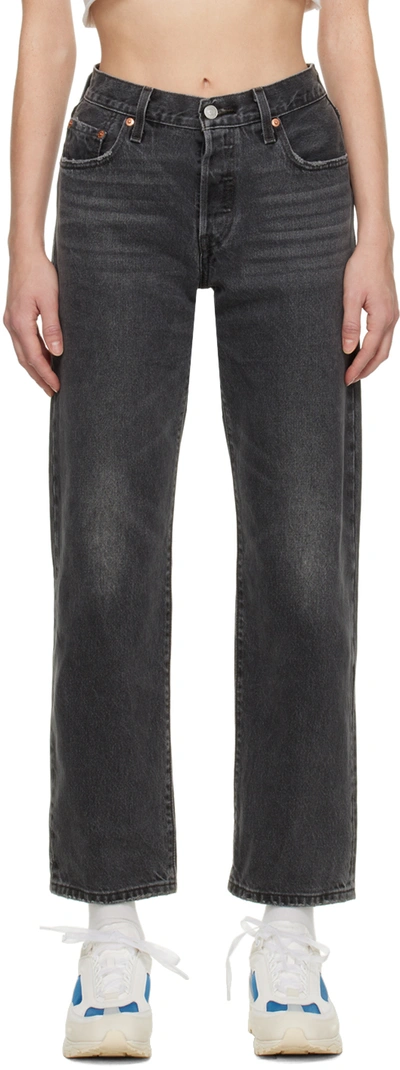 Shop Levi's Gray 501 90's Jeans In Firestarter