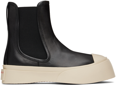 Marni Chelsea Boot Pablo In Black Leather