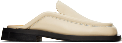 Shop Proenza Schouler Off-white Square Loafers In 137 Parchment