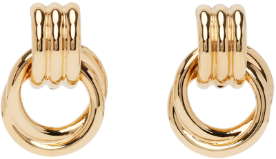 Shop Jw Anderson Gold Multi-link Earrings In 120 Gold