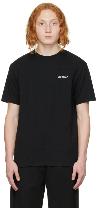 Shop Off-white Black Chain Arrow T-shirt In Black White