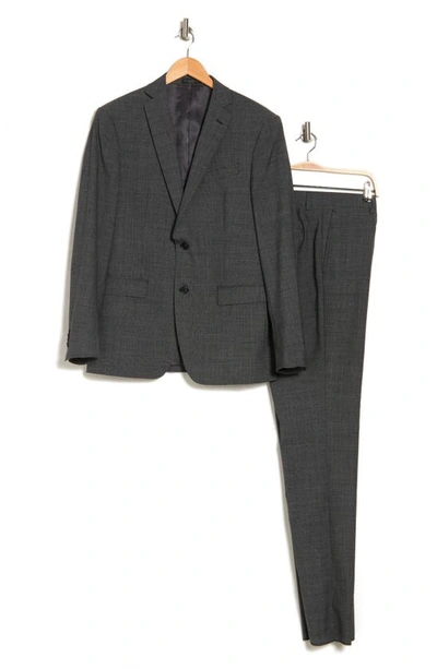 Shop John Varvatos Star Usa Fancy Charcoal Woven Two Button Notch Lapel Wool Blend Suit