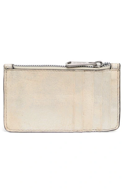 Shop Aimee Kestenberg Melbourne Leather Wallet In Stone Silver