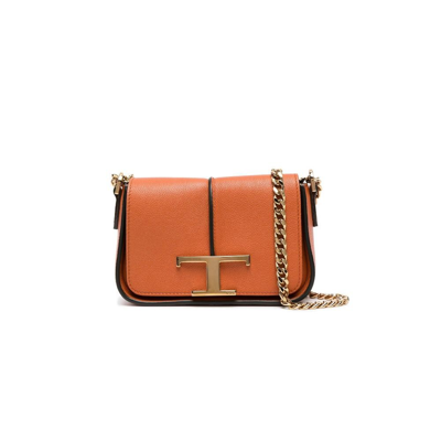 Shop Tod's Brown Timeless Micro Leather Cross Body Bag