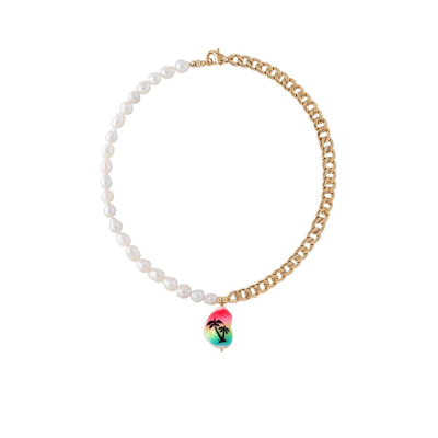 Shop Martha Calvo Gold-plated La Playa Pearl Necklace