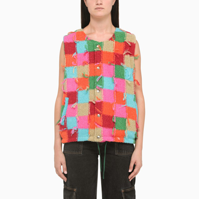 Shop Andersson Bell Multi-coloured Patchwork Vest In Multicolor