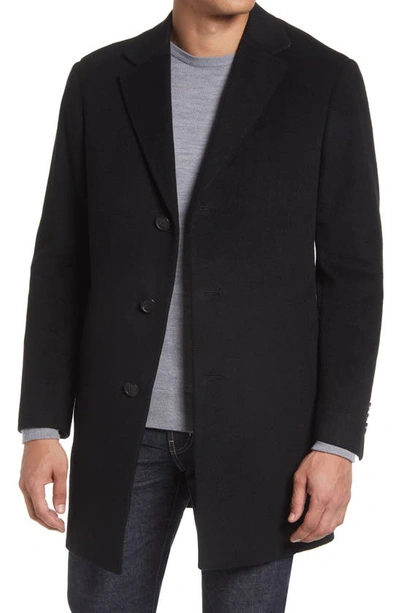 Shop Cardinal Of Canada Trenton Water Repellent Overcoat With Removable Bib In Black