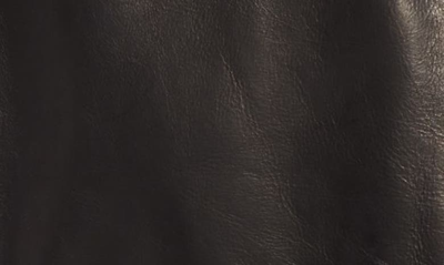 Schott Cowhide Leather Car Coat In Black