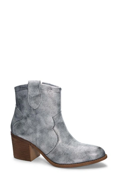 Shop Dirty Laundry Unite Western Bootie In Pewter