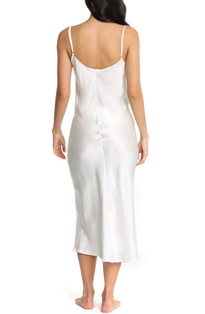 Shop Papinelle Pure Silk Slip Nightgown In Ivory